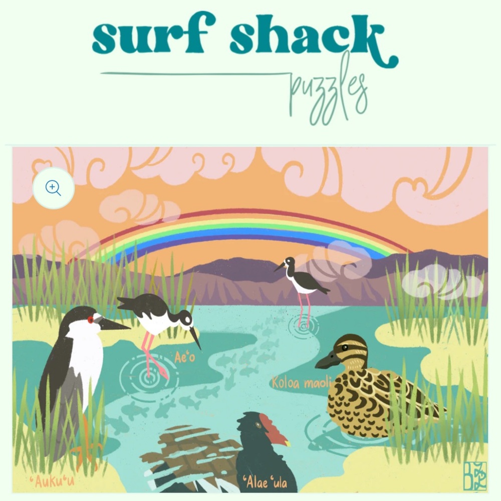 SURF SHACK PUZZLES 🧩 Hawaii • Wetlands by Bailey Onaga • EUC